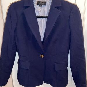Navy Jcrew suit jacket! 0 Petite